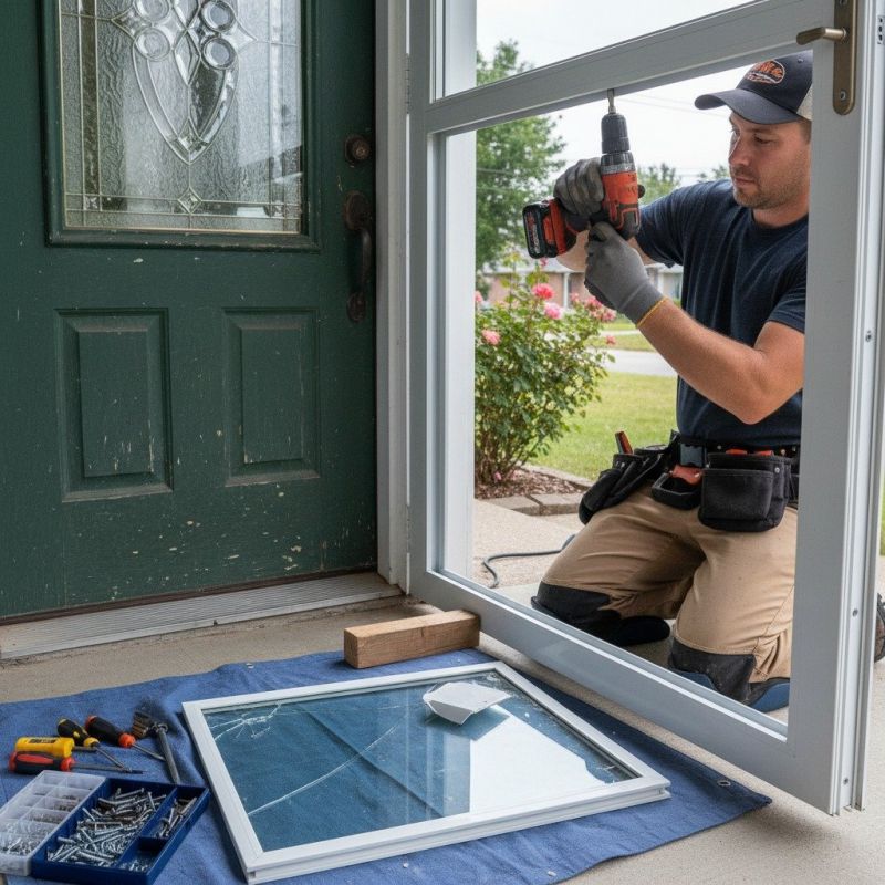 Storm Door Repair detail